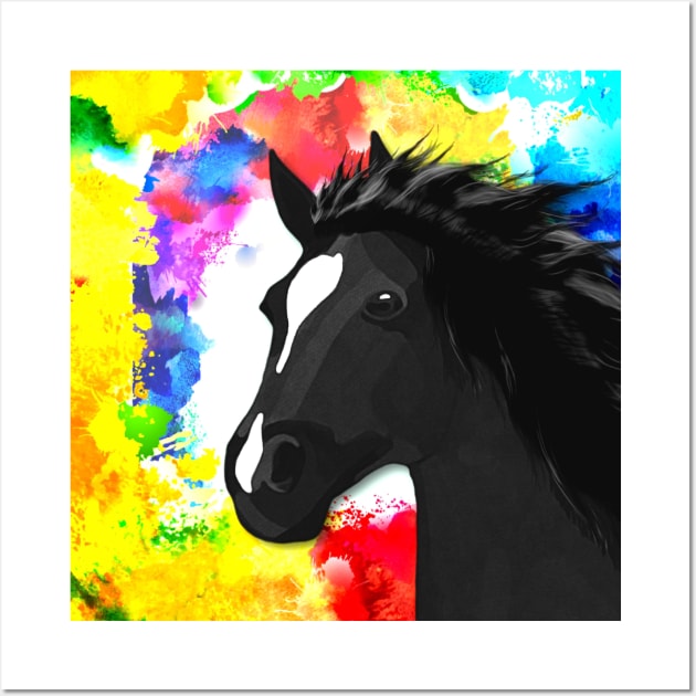 Horse Lovers Galloping Horse Wall Art by KC Morcom aka KCM Gems n Bling aka KCM Inspirations